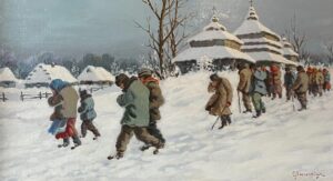 Mieczysław SZCZERBIŃSKI Wyjście z kościoła