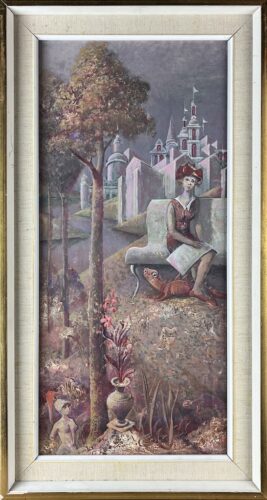Ildefons HOUWALT (1910-1987), W magicznym ogrodzie, 1969 r.