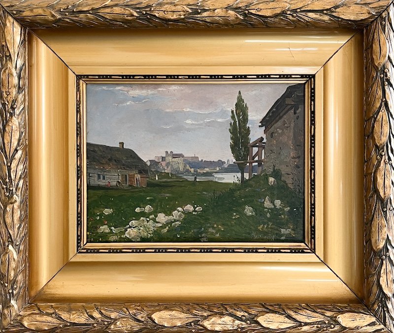 Antoni GRAMATYKA (1841-1922), Widok na klasztor w Tyńcu