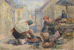 Erno ERB (1890 – 1943 Lwów), Przekupki na targowisku